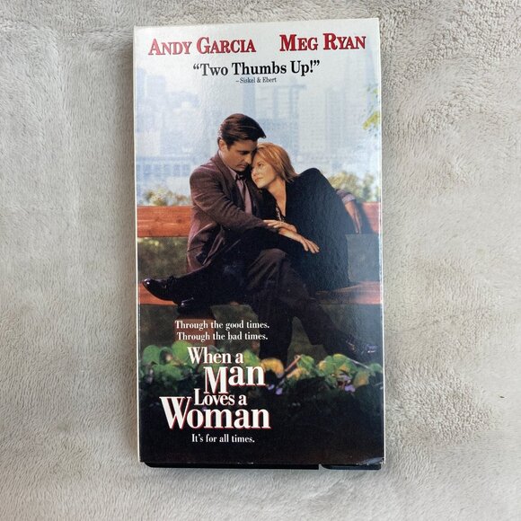 When a Man Loves a Woman 1994 Meg Ryan Andy Garcia Drama Romance VHS Tape - Picture 1 of 2